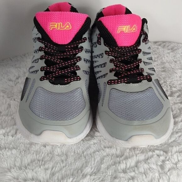 Fila Gray/Pink Lace-up Running Shoes - Picture 7 of 8